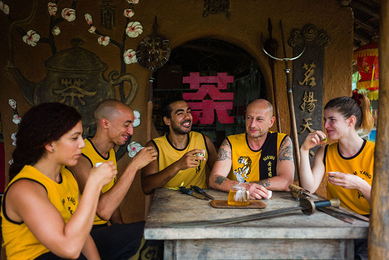 Nam Yang Instructors having tea