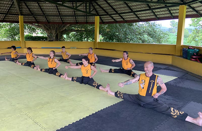 Punching from side split.