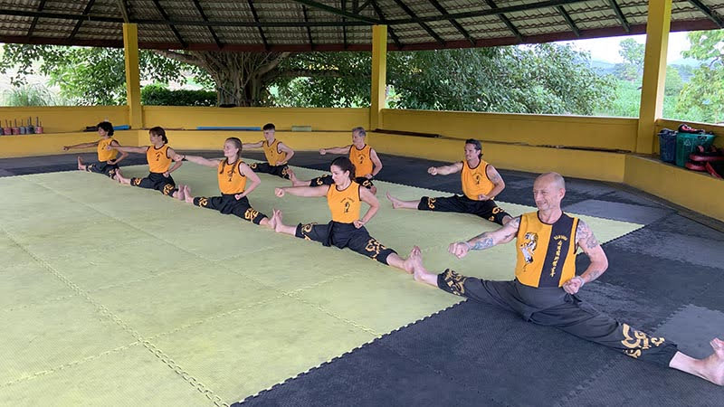 Punching from side split.