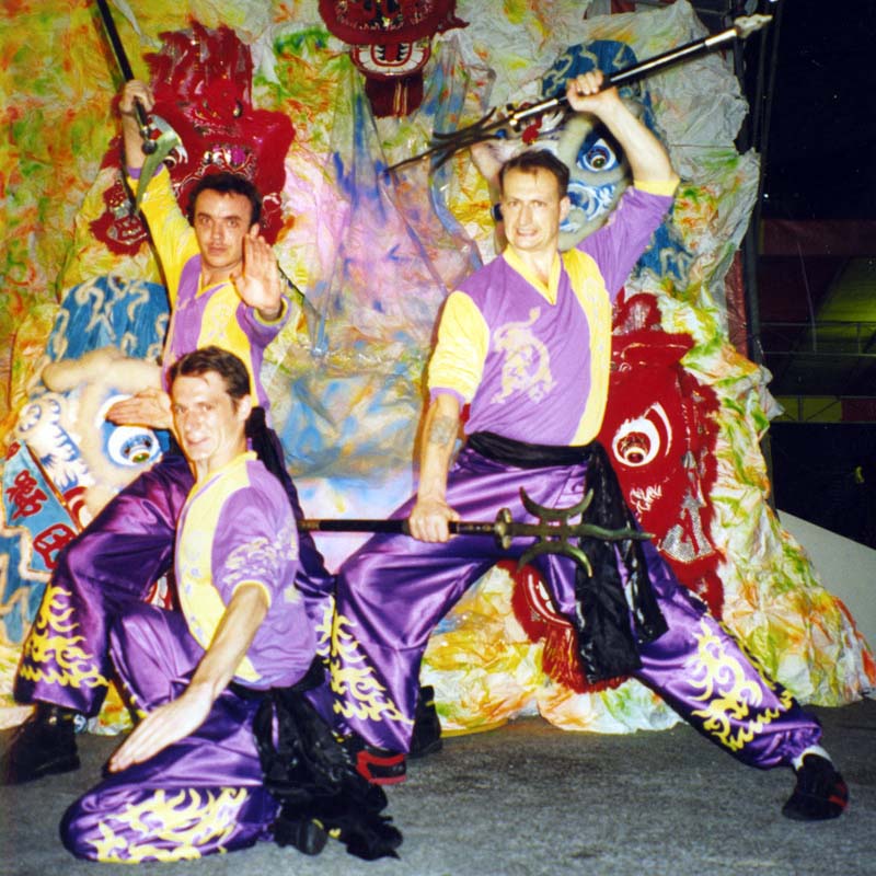 Master Iain and the Nam Yang team demonstrating in Singapore