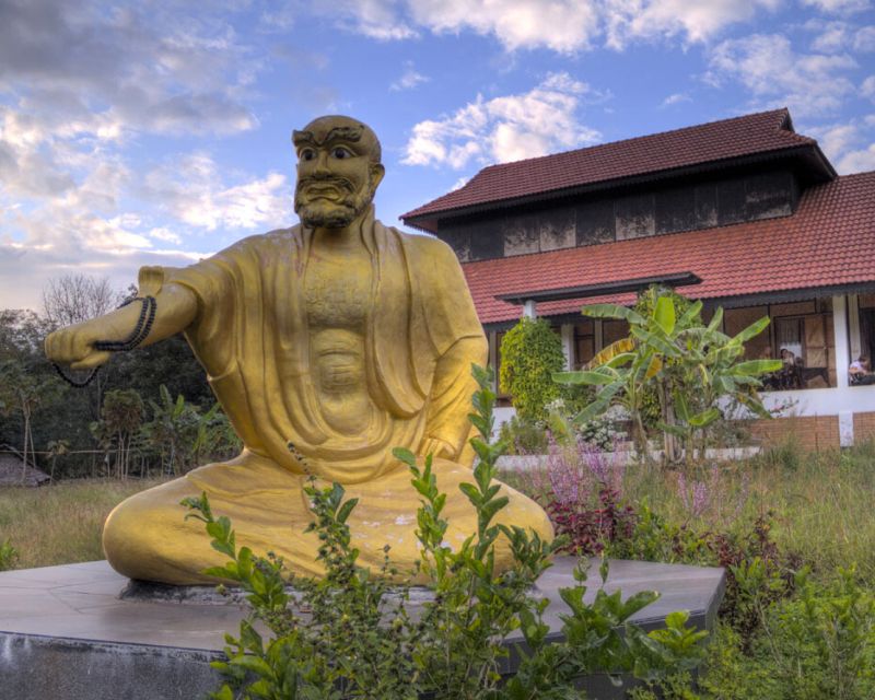 Statue of Budhidharma at the Kung Fu Retreat in Thailand