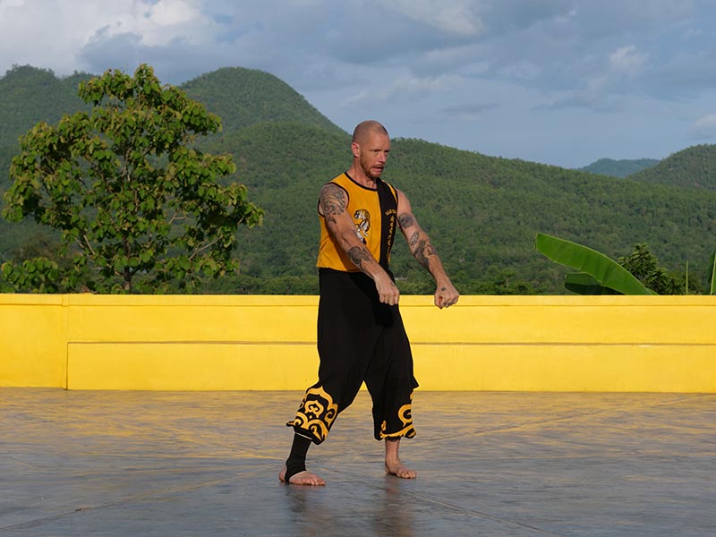 Instructor Christian in Horse Riding Stance