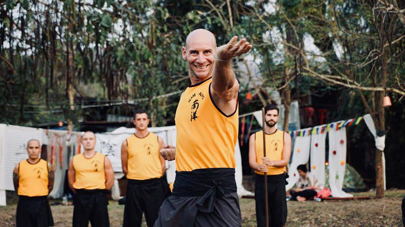 Instructor Craig Performing Tiger Crane Kung Fu